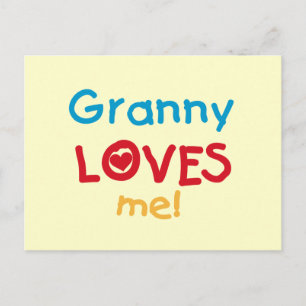 Granny Kärlek Me Tshirts och Gifts Vykort