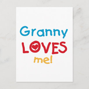 Granny Kärlek Me Tshirts och Gifts Vykort