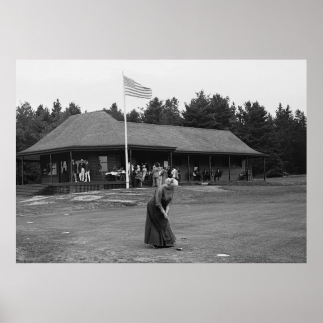 Granny Linjer Up a Putt, 1915 Poster (Framsidan)