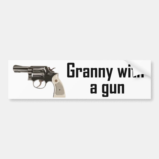 Granny med ett vapen bildekal (Framsidan)