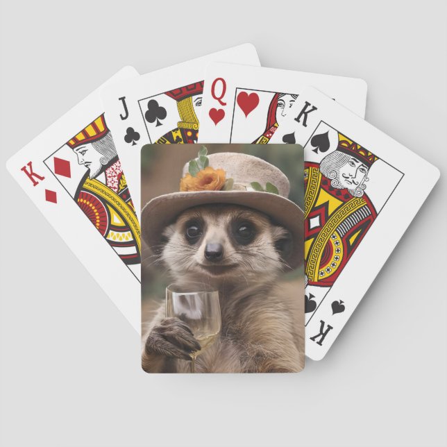 Granny Meerkat Vin Time Casinokort (Baksidan)
