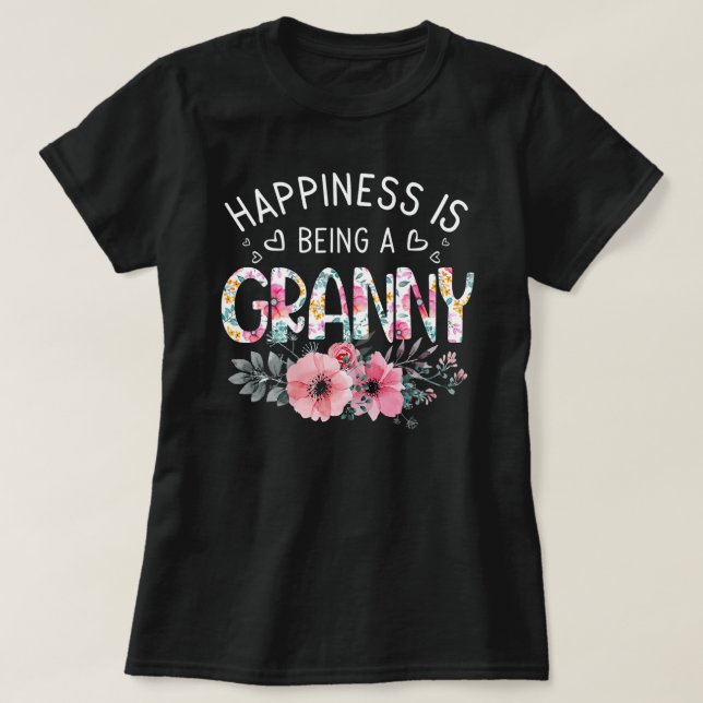 Granny Mother's Day Gifts Happiness is being a T Shirt (Design framsida)
