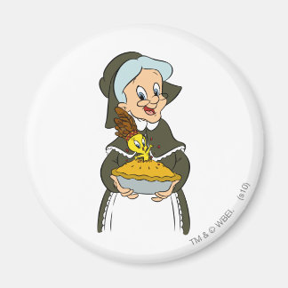 Granny och TWEETY™ Paj Magnet