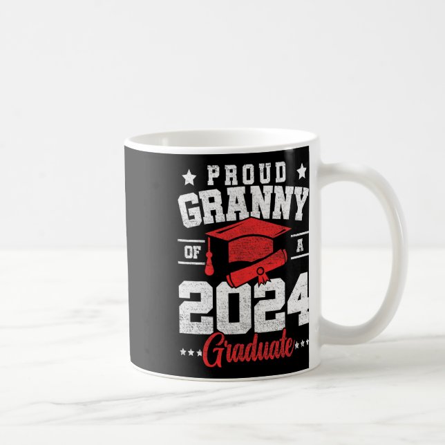 Granny of a cl of 2024 Student Senior Studenten Kaffemugg (Höger)