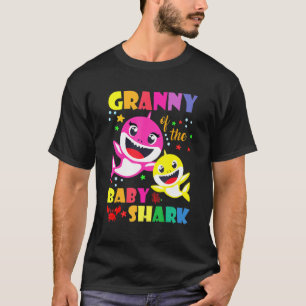 Granny Of The Birthday Shark Dad Mom Matching Fami T Shirt