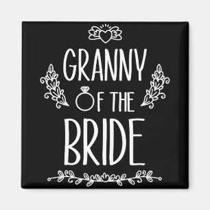 Granny of the Bride Bröllopsfest Family 1 Magnet
