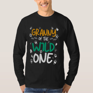 Granny of the Vild One Zoo Safari Animal Birthday T Shirt
