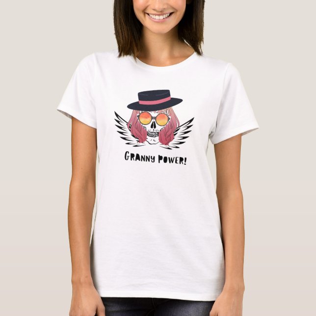 Granny Power Sassy Woman T-shirt (Framsida)