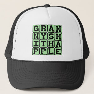 Granny Smith-äpple, färg och frukt Truckerkeps