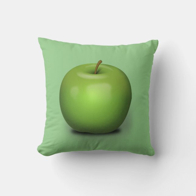 Granny Smith Apple Pillow Kudde (Framsida)