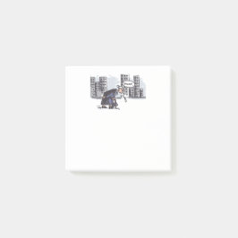 Granny Spitting! dynor för vita anteckningar Post-it Block