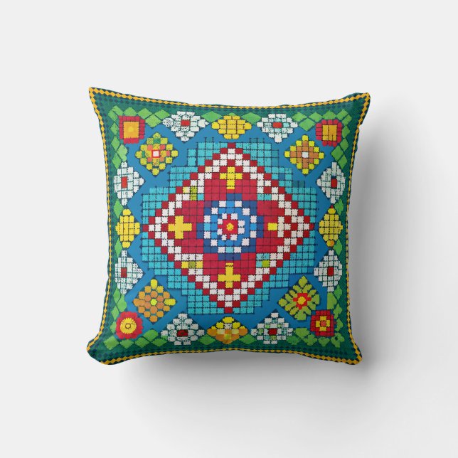 Granny Square Bloomers Kudde (Framsida)