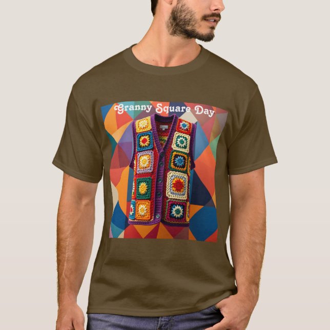 Granny Square Day T-Shirt (Framsida)