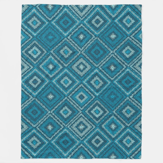 Granny Squares Fleece Blanket (Framsidan)