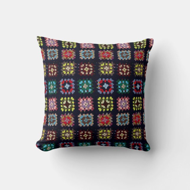 Granny Squares Kudde (Framsida)