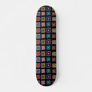 Granny Squares Skateboard Bräda 19,5 Cm