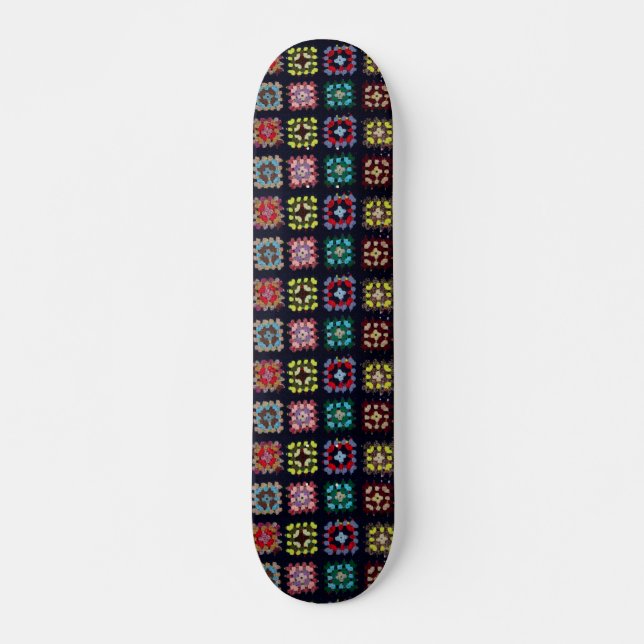 Granny Squares Skateboard Bräda 19,5 Cm (Framsida)