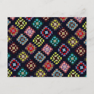 Granny Squares Vykort