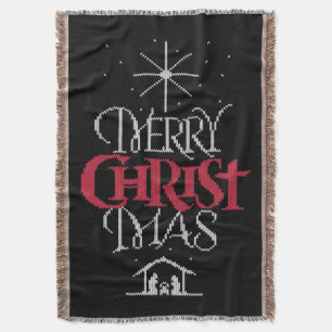 Granny Sticka Christian Ugly God jul Sweater Mysfilt