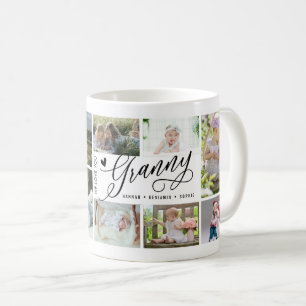 Granny We Kärlek You Photo Collage Kaffemugg