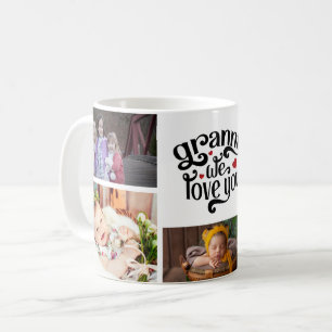 Granny We Kärlek You Photo Collage Kaffemugg