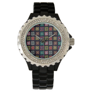 Grannyen kvadrerar armbandsur