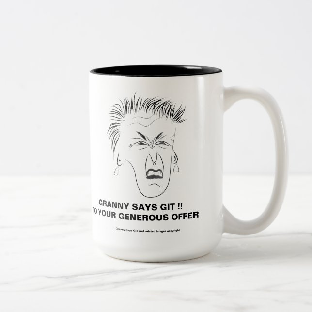 Grannynågot att sägaGit mugg 2 (Höger)