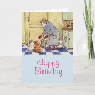Grannys katter Birthday Kort