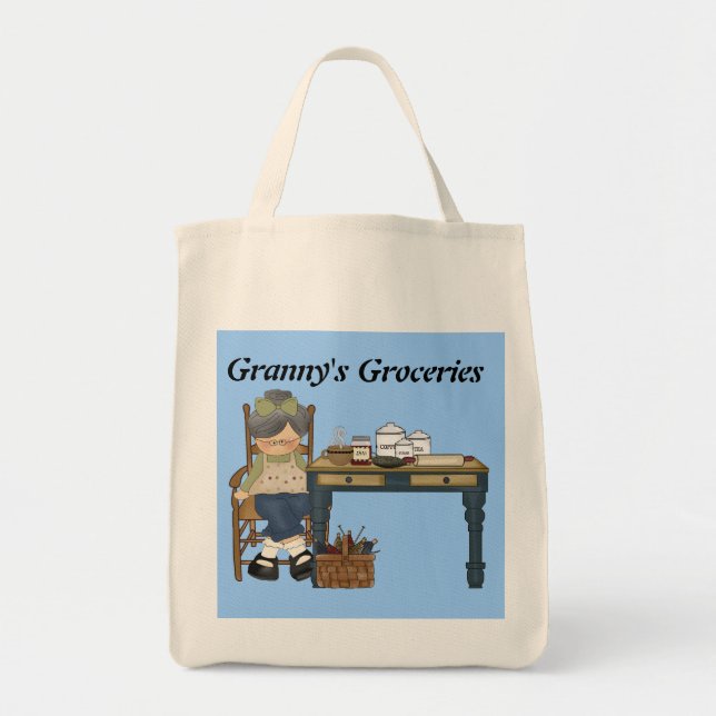 Grannys Livsmedel-väska Tygkasse (Framsidan)