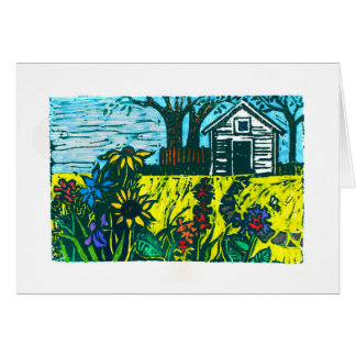 Grannys trädgård och granddads Toolshed Hälsningskort