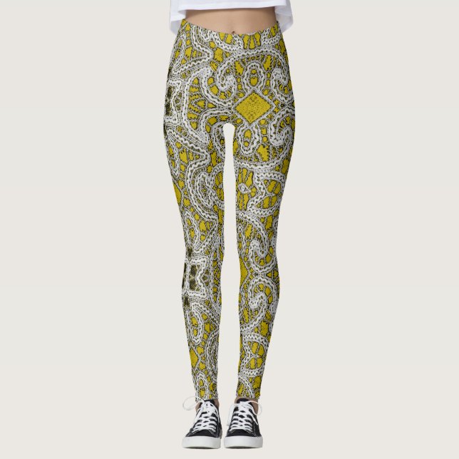 Grannys virkningdamasker! leggings (Framsida)