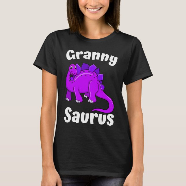 Grannysaurus Granny Dinosaur  Dino Mother's Day T Shirt (Framsida)