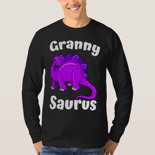 Grannysaurus Granny Dinosaur  Dino Mother's Day T Shirt (Framsida)