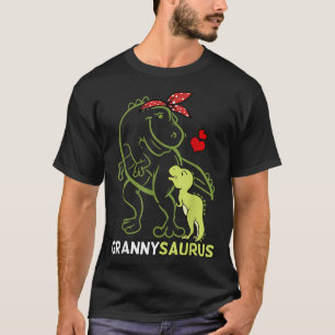 Grannysaurus Granny Tyrannosaurus Dinosaur Baby Mo T Shirt