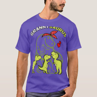Grannysaurus Granny Tyrannosaurus Dinosaur Mammor T Shirt
