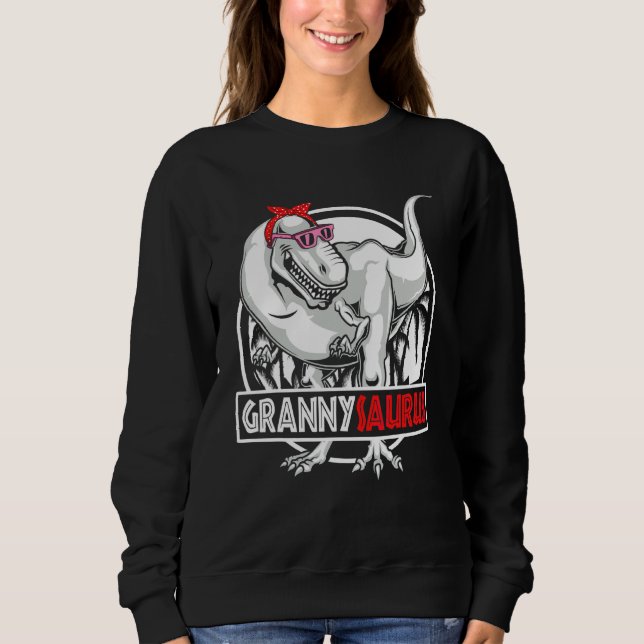 Grannysaurus Rex Dinosaur Mors dag T Shirt (Framsida)
