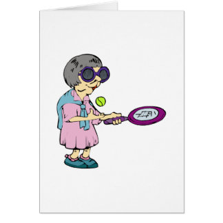 Grannytennis Hälsningskort