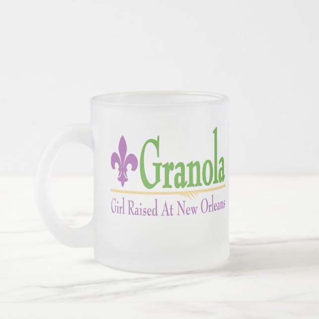 Granola, flicka på NOLa Frostad Glasmugg (Vänster)