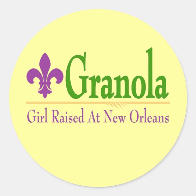 Granola, flicka på NOLa Runt Klistermärke (Framsida)