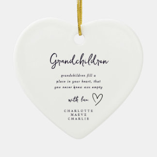 Granparents Grandma Grandad Heart Ornament