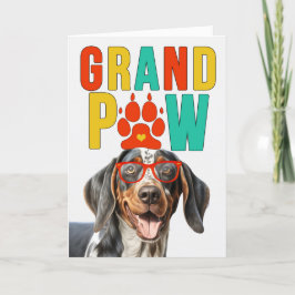 GranPAW Bluetick Coonhound HUND Grandparent Day Helgkort
