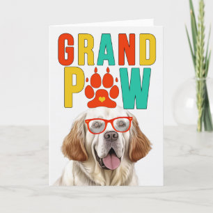 GranPAW Clumber Spain GrandDOG Grandföräldrar Day Helgkort