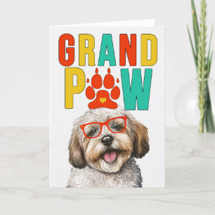GranPAW Havanese HUND Funny GrandföräldrDay Helgkort