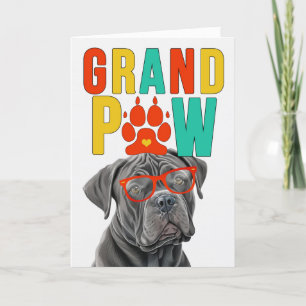 GranPAW-Käppen Corso GrandDOG Grandföräldrar Day Helgkort