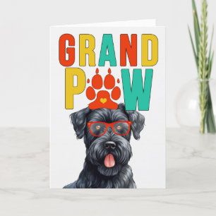 GranPAW Kerry Blue Terrier Funny Grandparent Day Helgkort