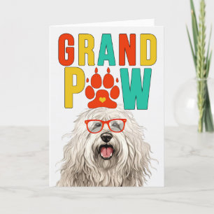 GranPAW Komondor HUND Funny GrandföräldrDay Helgkort