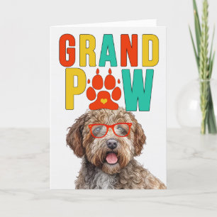 GranPAW Lagotto Romagnolo Funny Grandföräldrar Day Helgkort