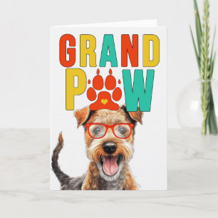 GranPAW Lakeland Terrier Funny GrandföräldrDay Helgkort