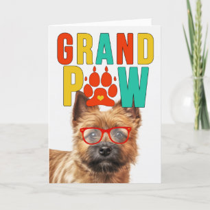GranPAW Norwich Hund Funny GrandföräldrDay Helgkort