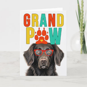 GranPAW-plattformen Jackar Retriever Funny Grandpa Helgkort